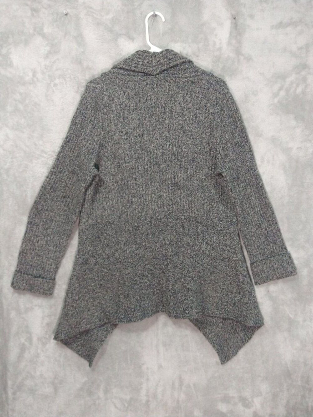 Anthropologie Birds on a Wire Sweater Womens Large Gray Wool Cardigan Open Front - Picture 2 of 7